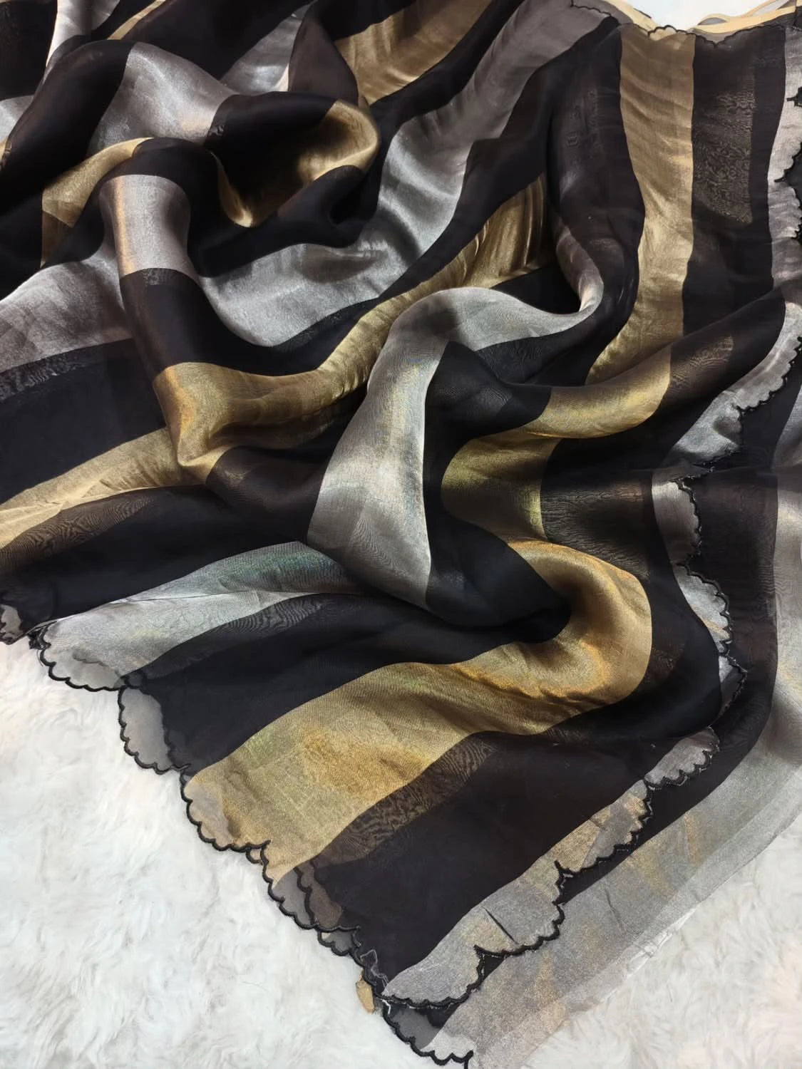 Georgette Tissue Silk Saree 1