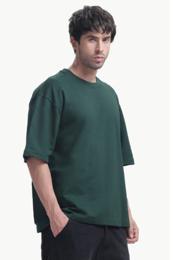 Oversized French Terry Cotton T-Shirt 2