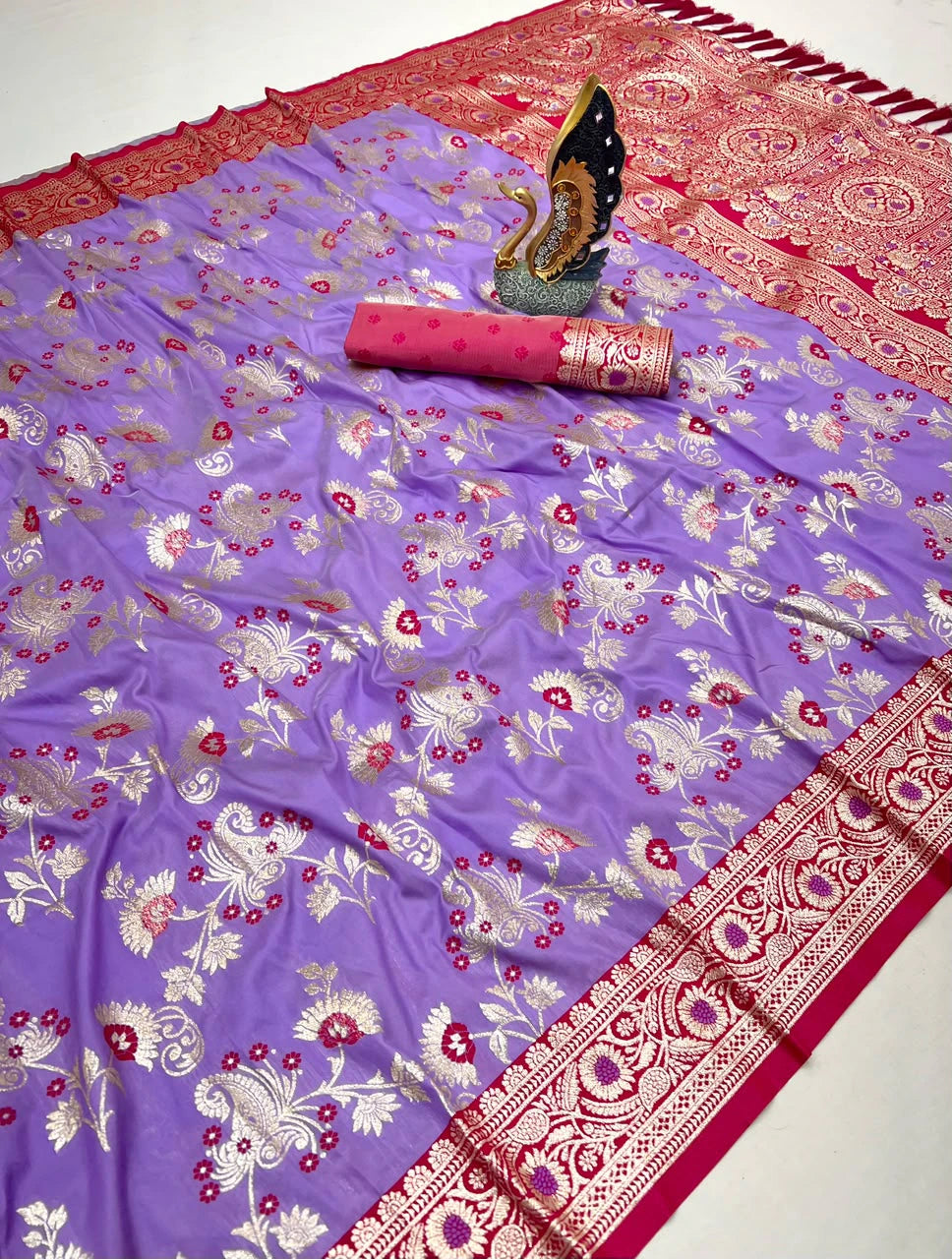 Banarasi Silk Saree with Blouse 3