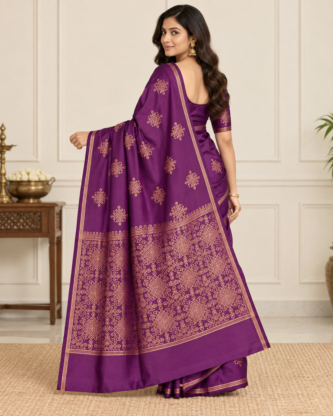 Soft Silk Saree with Blouse 8
