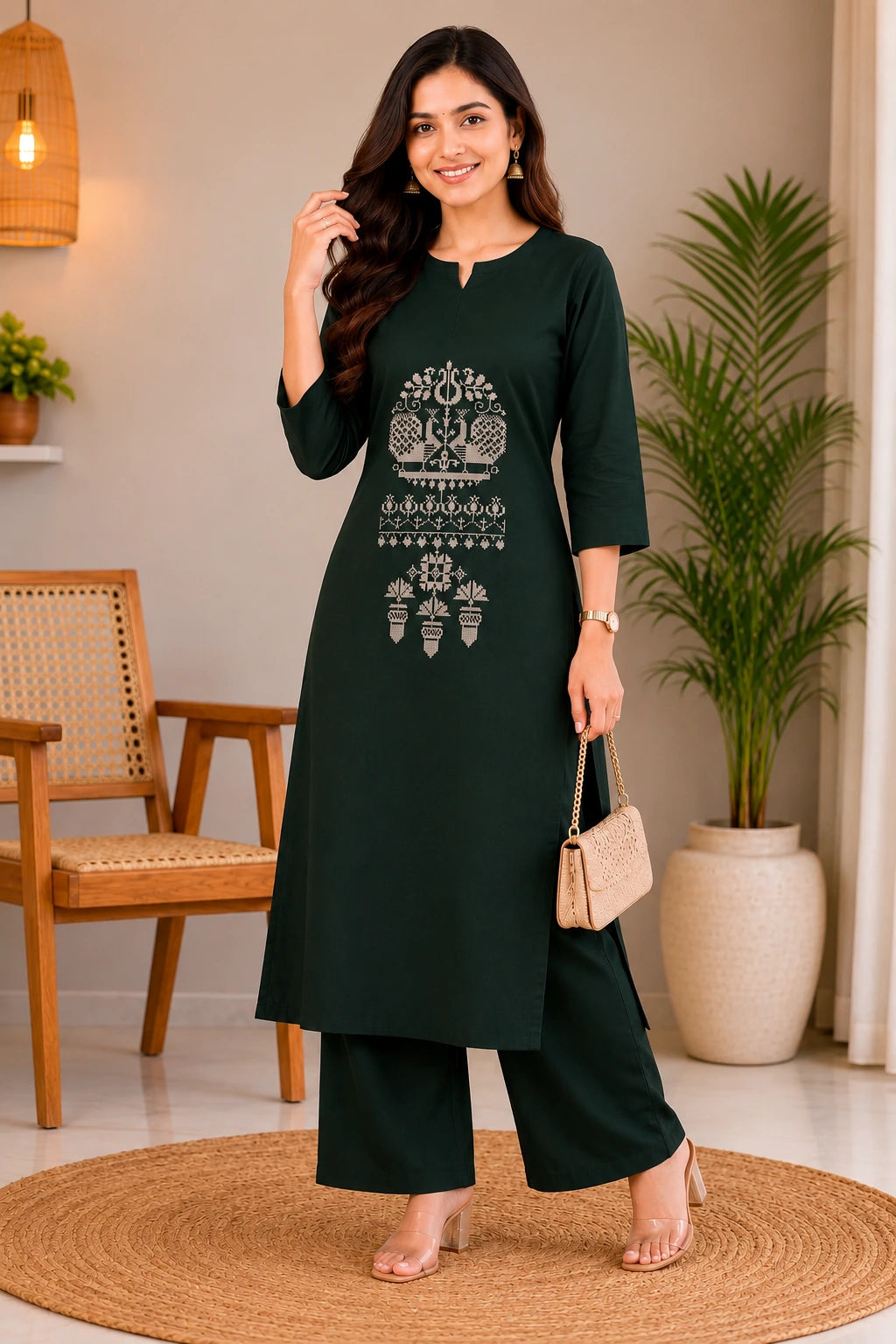 Women's Cotton Kurti Set 1