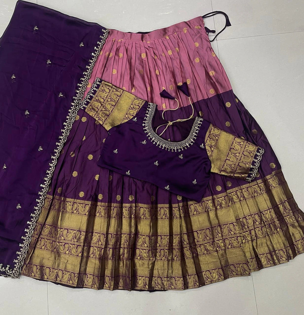 Lehanga collection full stiched Lehenga with Full stiched Designer maggam work blouse with embroider 6