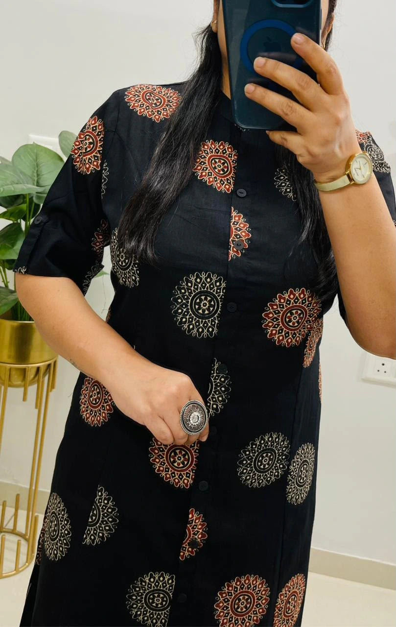 A-Line Kurti Co-Ords Set with Ankle Length Pant 2