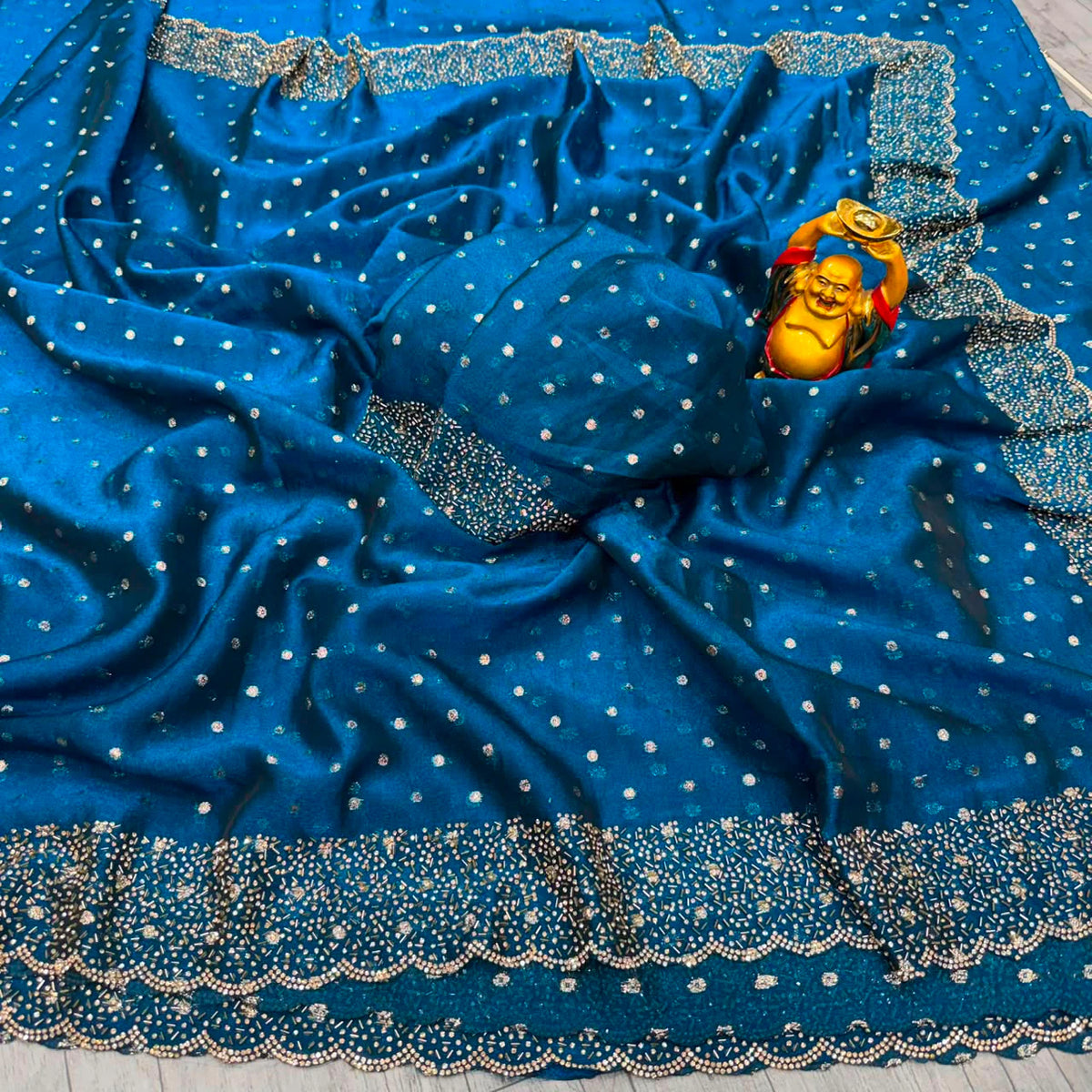 ❤️❤️Most Ever Gorgeous Space Silk Saree With Attractive Blouse Piece😍😍 8