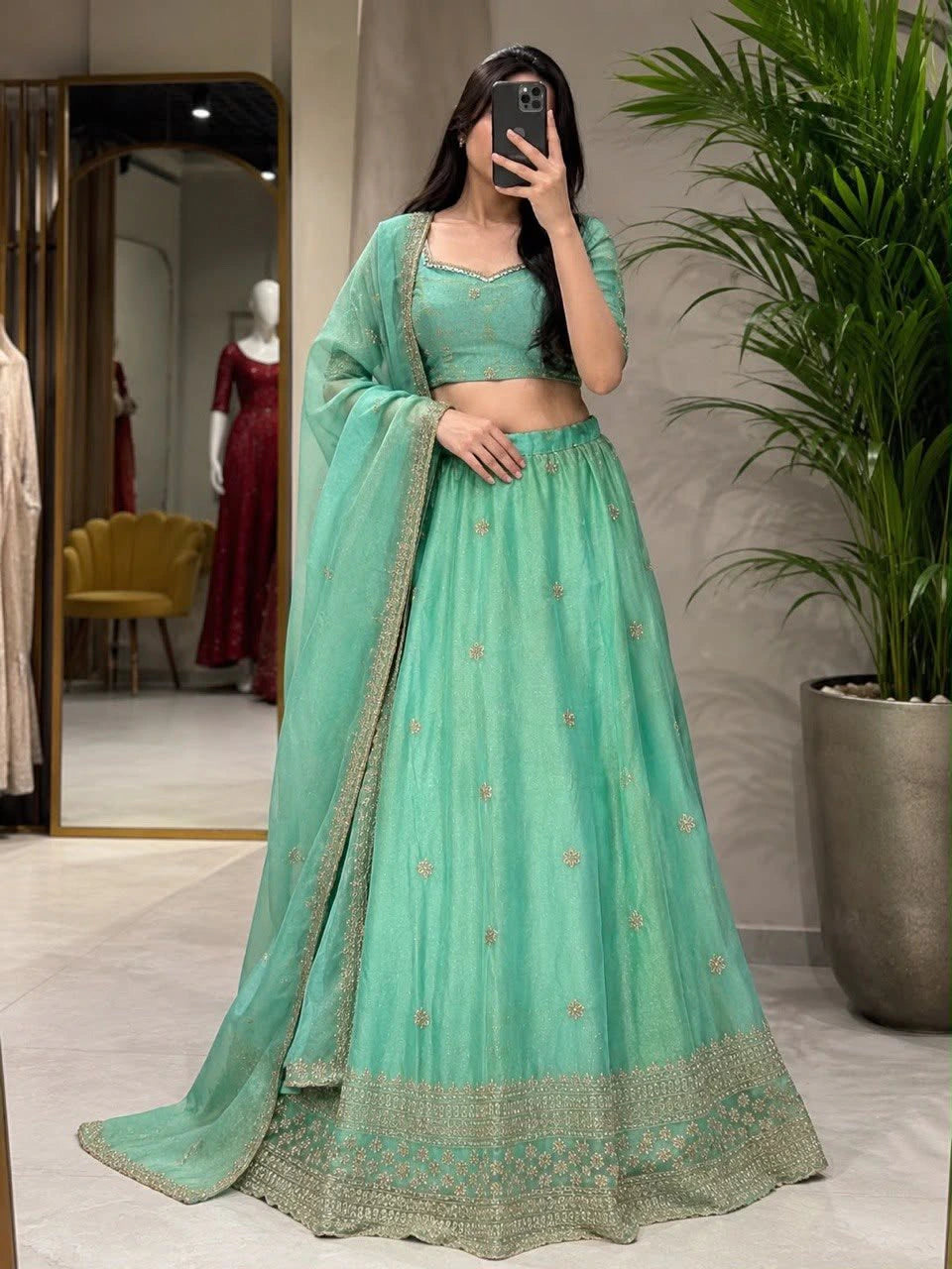 jaqard lehenga set 6