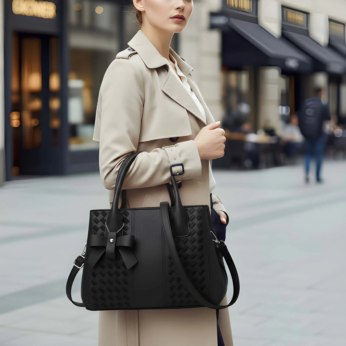 Trendy Women’s Premium Handbag | Elegant PU Leather Tote & Shoulder Carry Bag 3