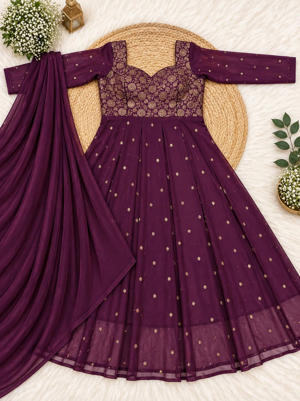 Georgette Anarkali Suit Set 2