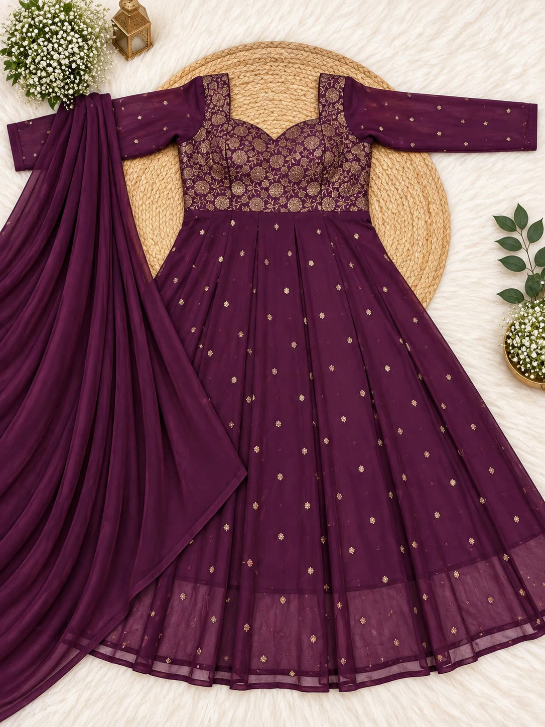 Georgette Anarkali Suit Set 2