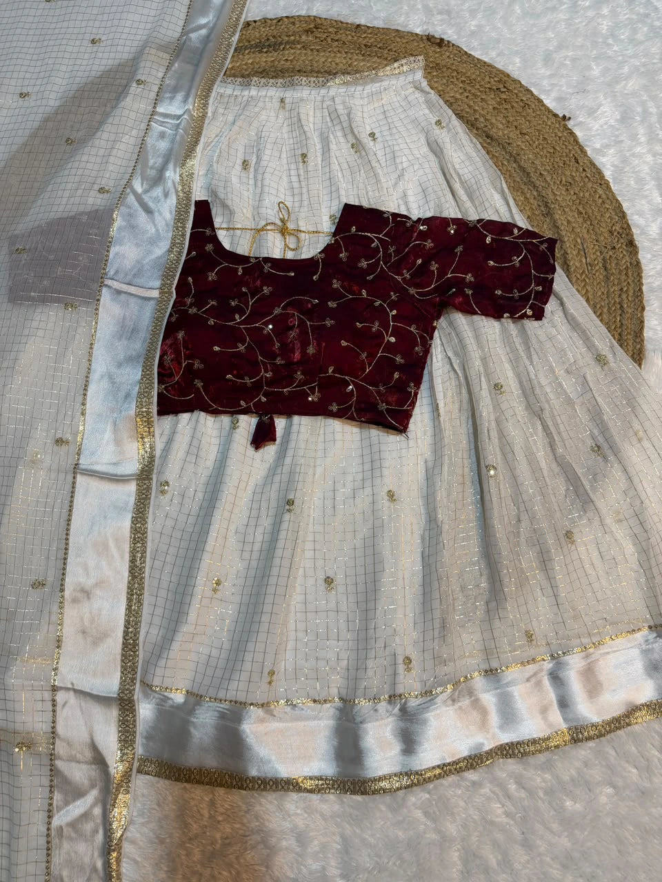 Viscose Georgette Lehenga Set 2