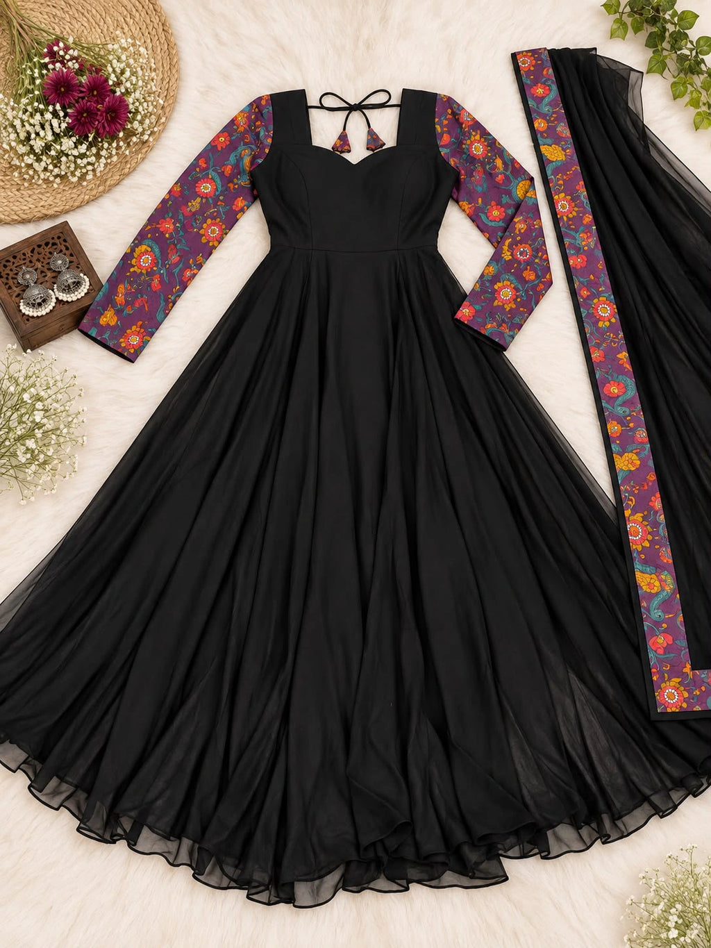 Georgette Anarkali Gown 4