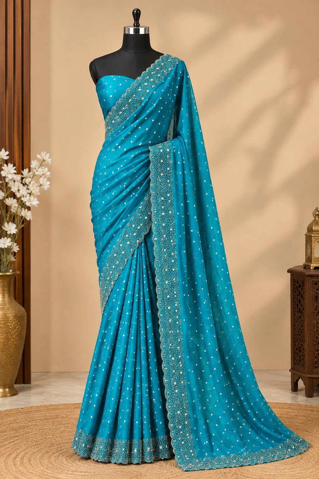 ❤️❤️Most Ever Gorgeous Space Silk Saree With Attractive Blouse Piece😍😍 1