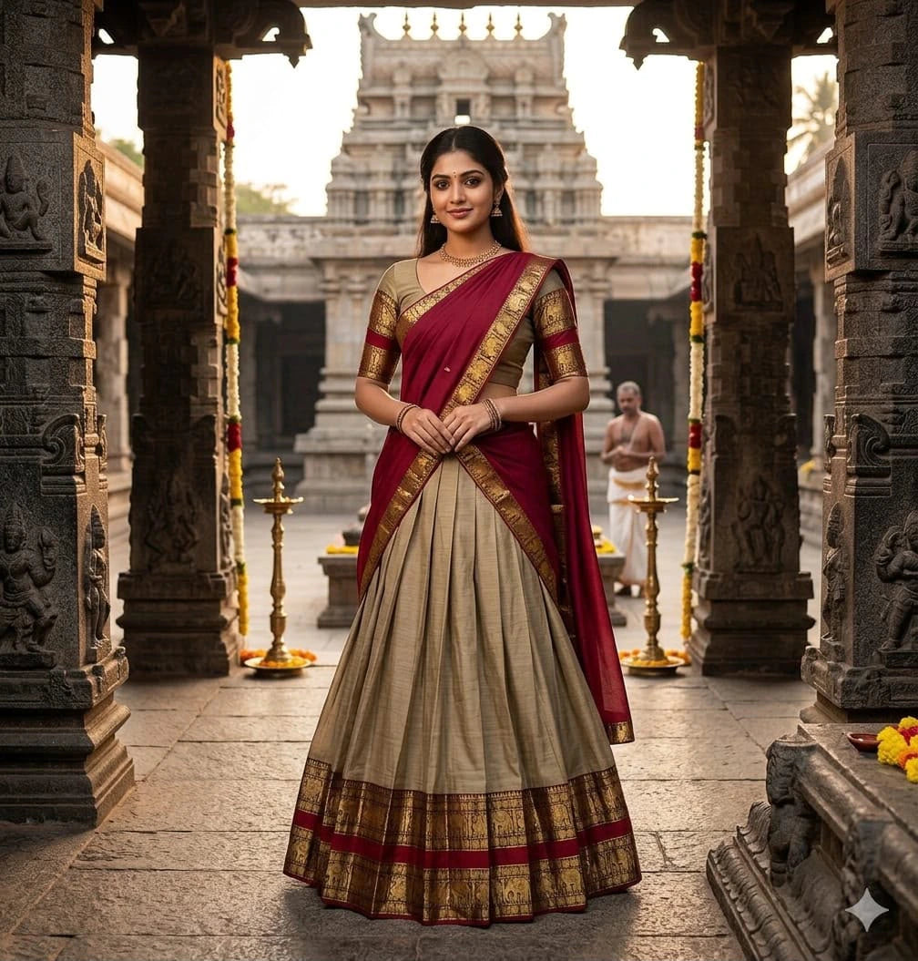 Kanci Cotton Silk Lehenga Set 10