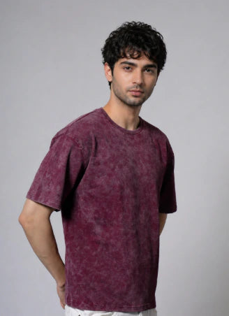 Optic Wash Tshirts - French Terry Cotton T-Shirt 1