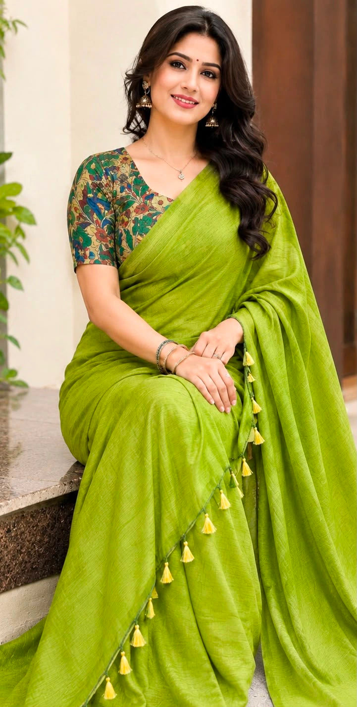 Khadi Linen Saree 5