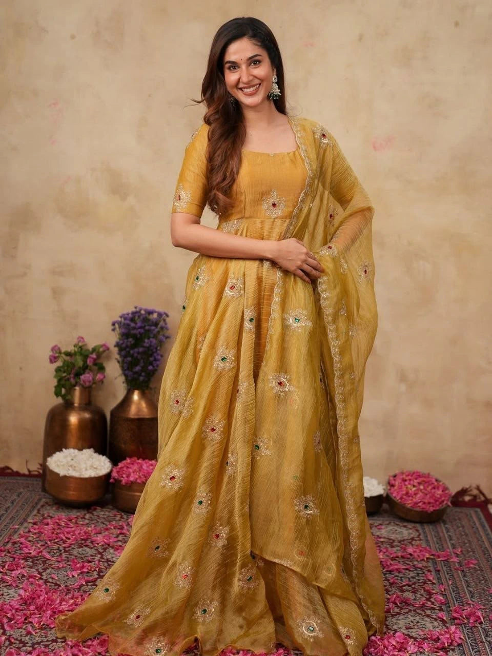 Designer Gown with Dupatta 6