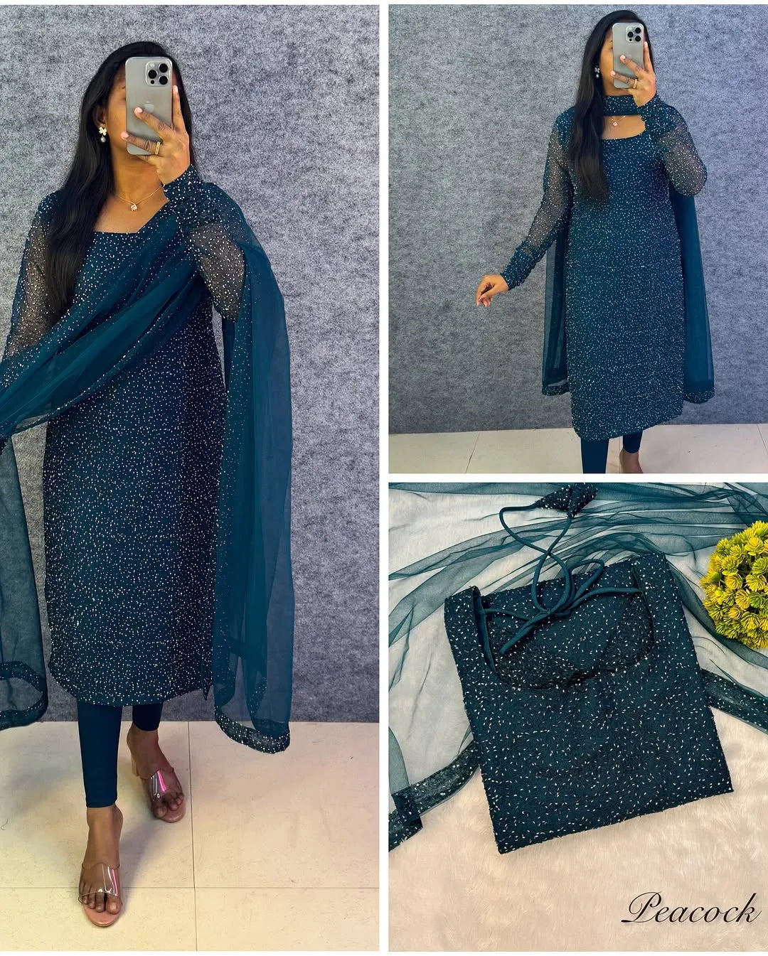 Premium PartyWear Kurti Set With Dupatta 1
