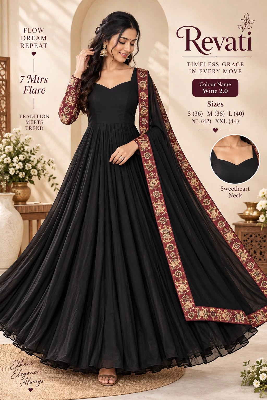 Georgette Anarkali Gown 1