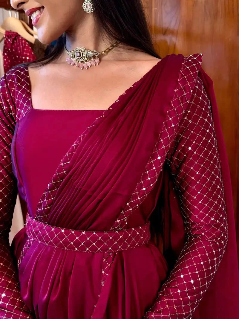 Sparkling Georgette Anarkali 6