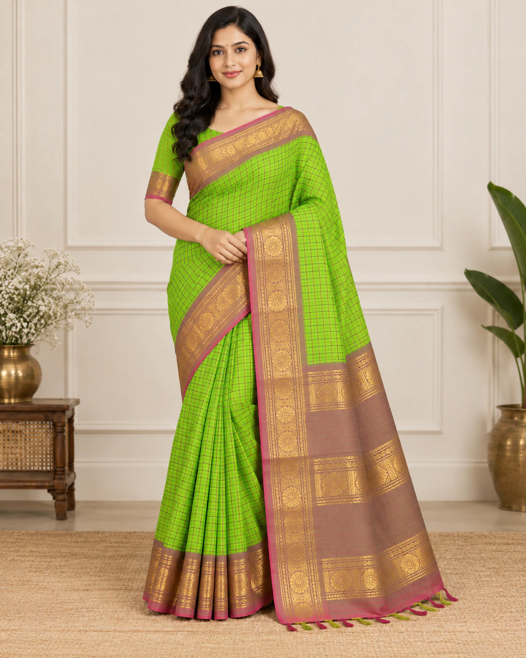 GANGA JAMUNA COTTON WITH BLOUSE 5
