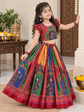 Chinon Silk Lehenga Choli for Kids 1