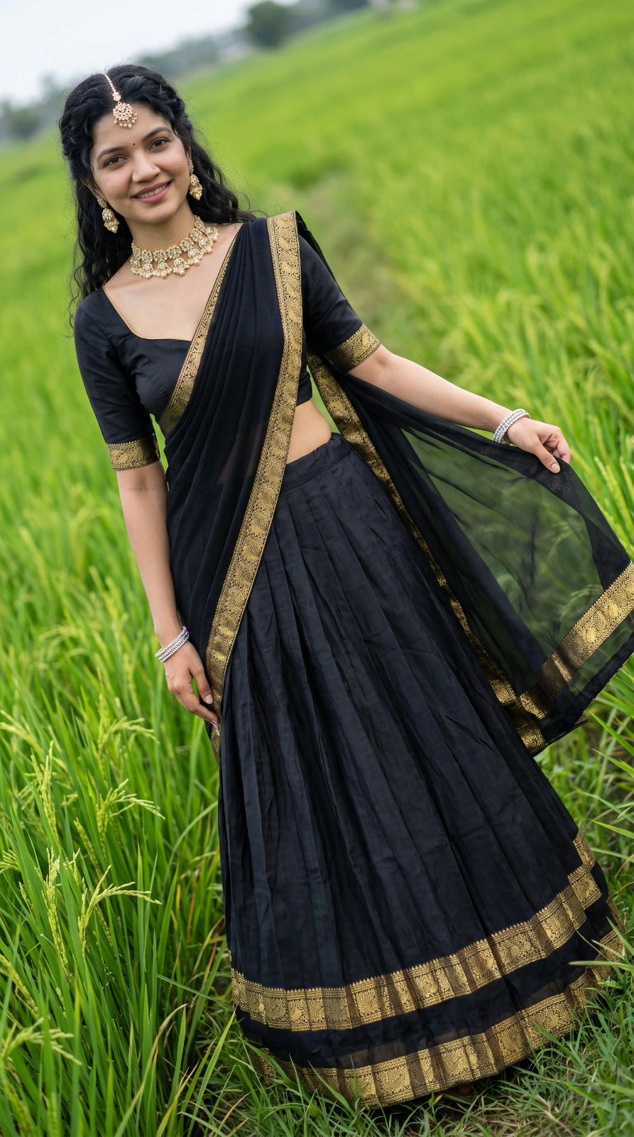 Kanjivaram Silk Lehenga 3