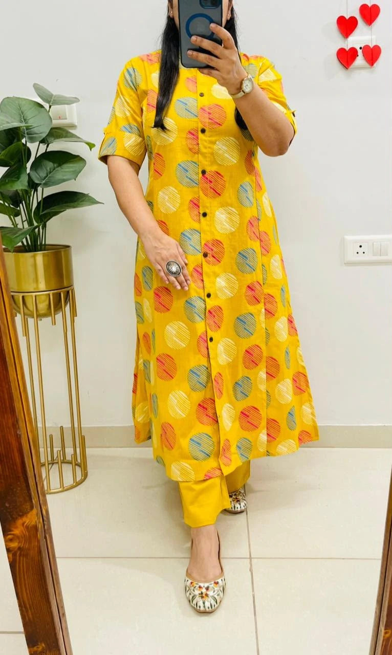 A-Line Kurti Co-Ords Set with Ankle Length Pant 8