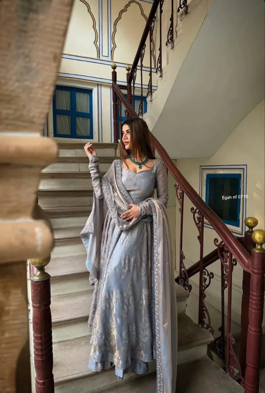 Silk Anarkali Set 6