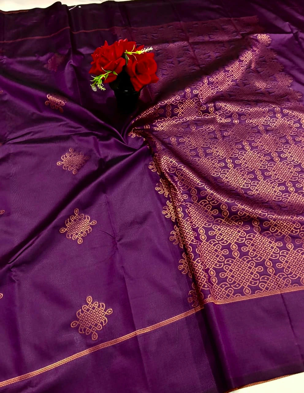 Soft Silk Saree with Blouse 6