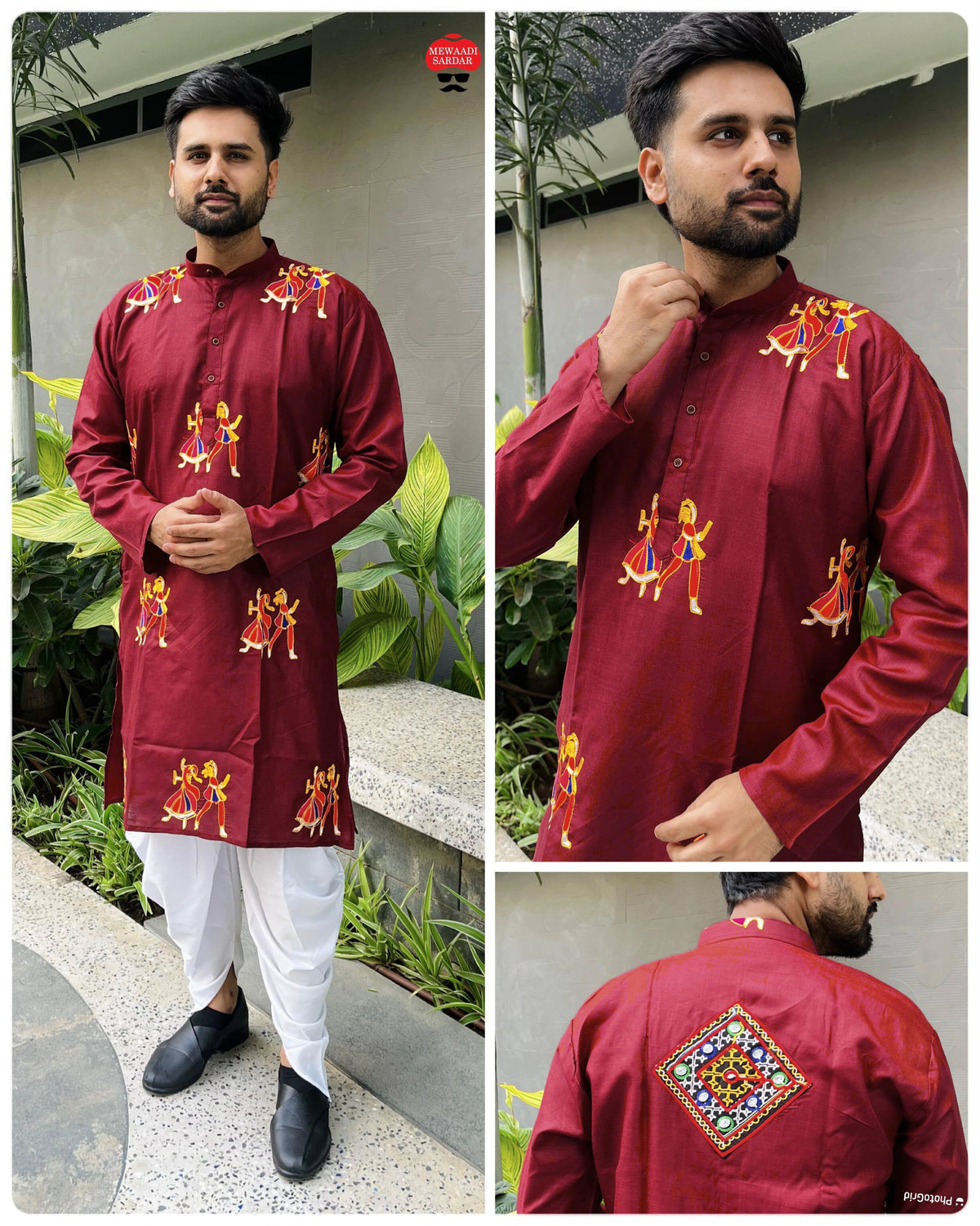 Flex Cotton Embroidered Kurta Set 1