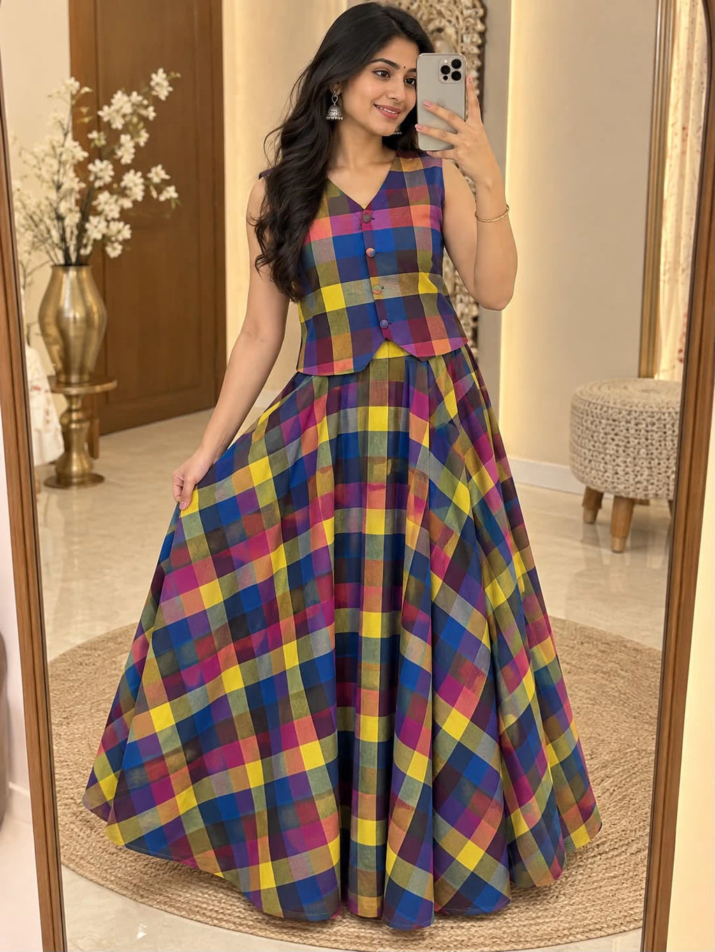 Madras Checks Co-ord Set 1