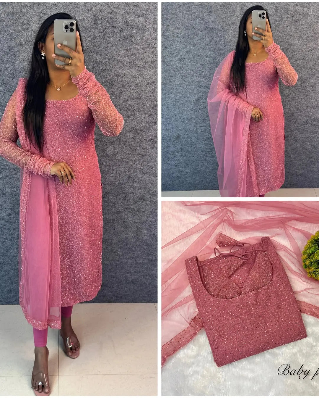 Premium PartyWear Kurti Set With Dupatta 9
