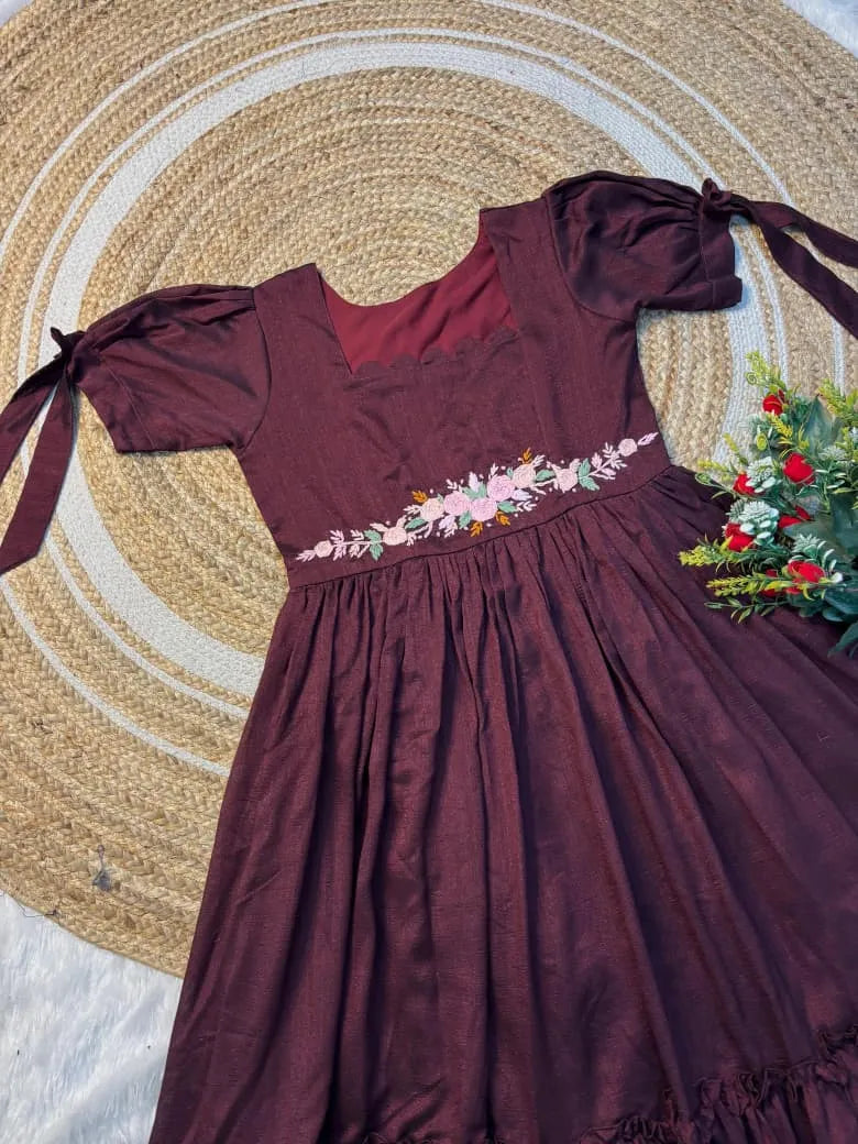 😍😍Premium Vichithra Silk Yamini Maxi Gown😍😍 9