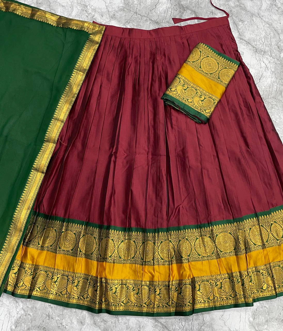 Kanjivaram Silk Lehenga Set 7