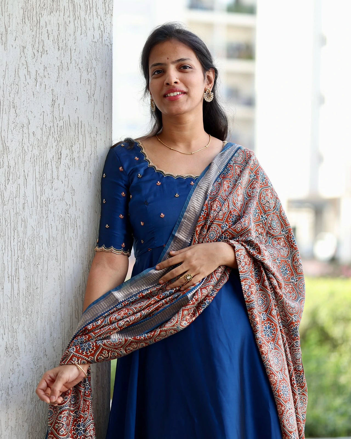 Rangoli Silk Gown 4