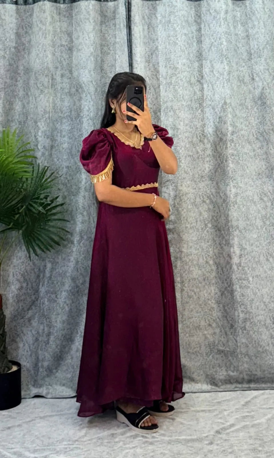 👑👑Premium Muhana Designer Space Silk Gown👑👑 10