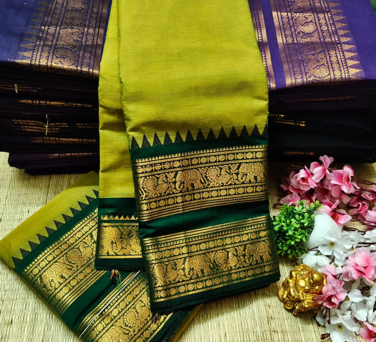 💜❤️Classic Kanchi Cotton Sarees💜❤️ 7