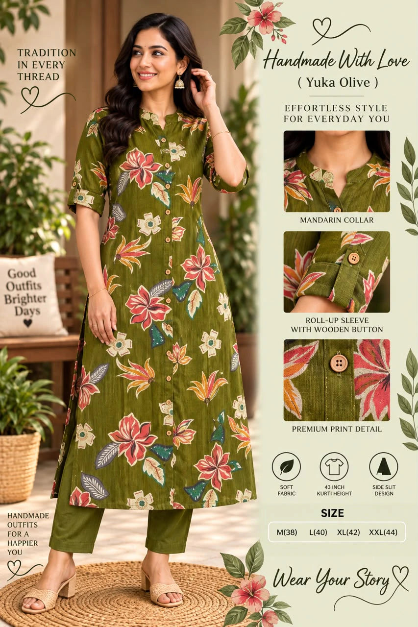 Bamboo Cotton Kurta Set 10