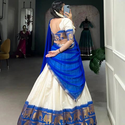 Kalyani Cotton Lehenga Choli with Georgette Dupatta 2