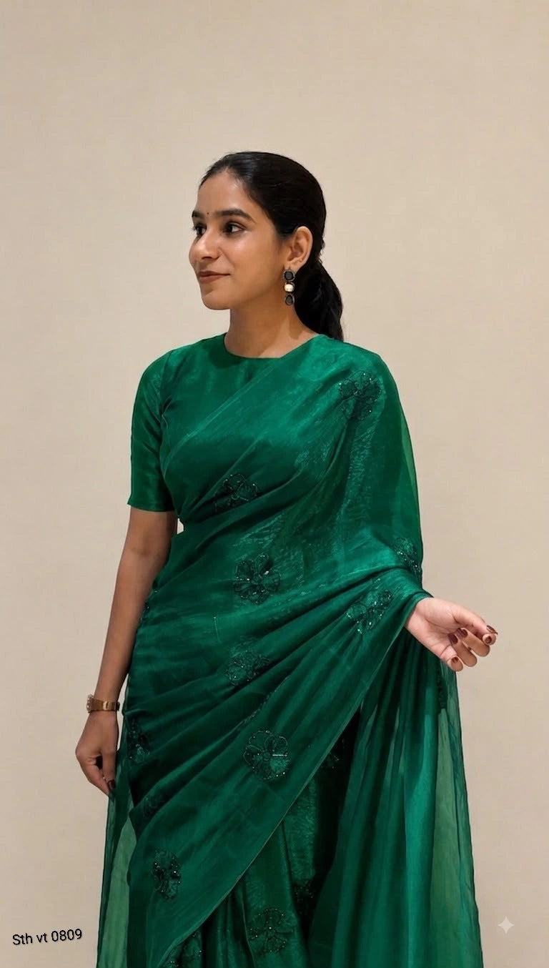 DHURVA  SAREES WITH BLOUSE 7