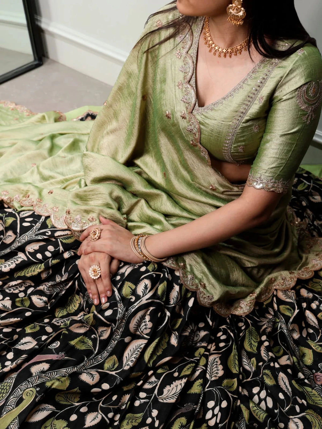 Vichitra Silk Lehenga 7