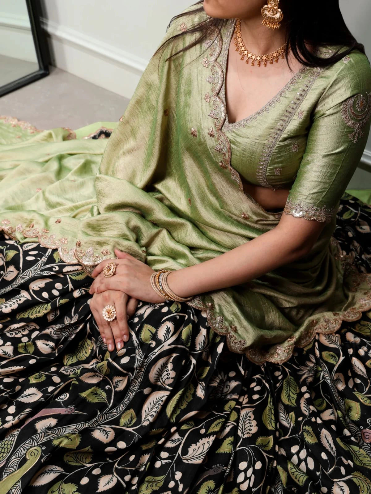 Vichitra Silk Lehenga 7