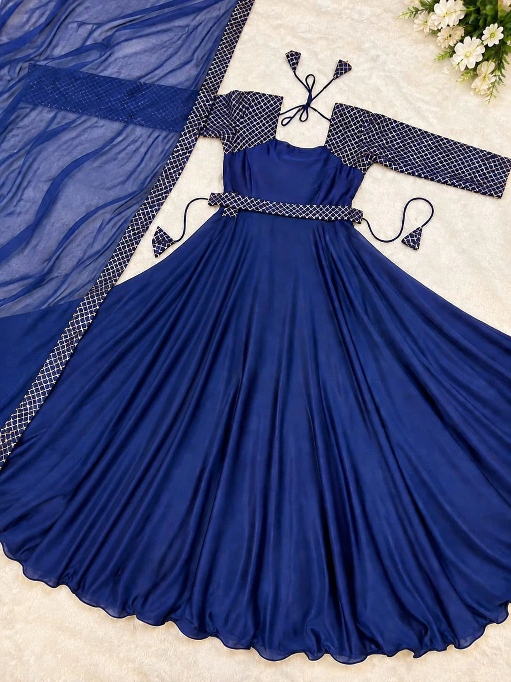 Rangoli Embroidery Anarkali Suit 10