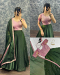 🌸🌸Attractive Pure Soft Fendy Silk Gown With Dupatta😎😎 1