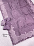 Violin Silk Embroidered Saree 2