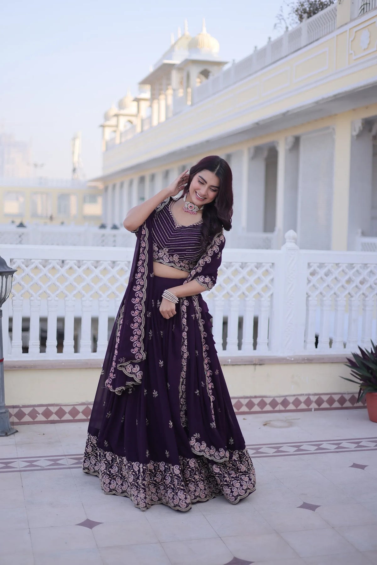 Lehenga choli Dupatta Set 9