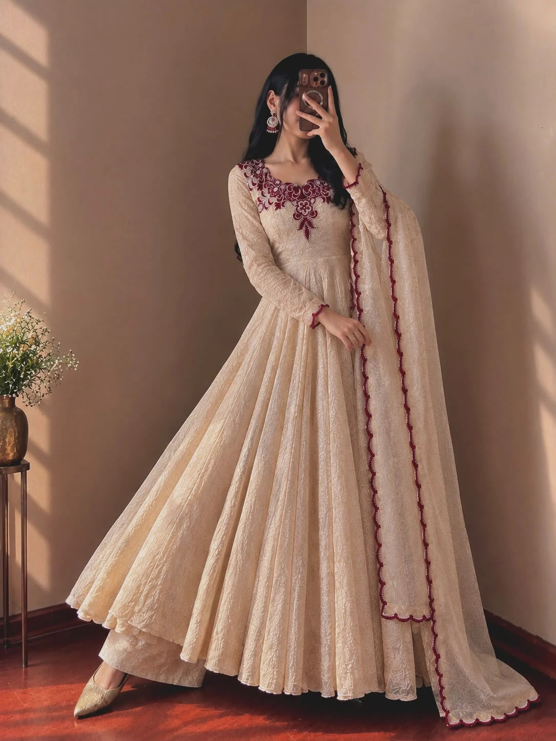 Doremon Crush Embroidered Gown 5