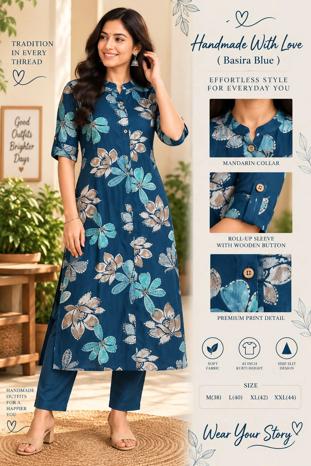 Bamboo Cotton Kurta Set 4