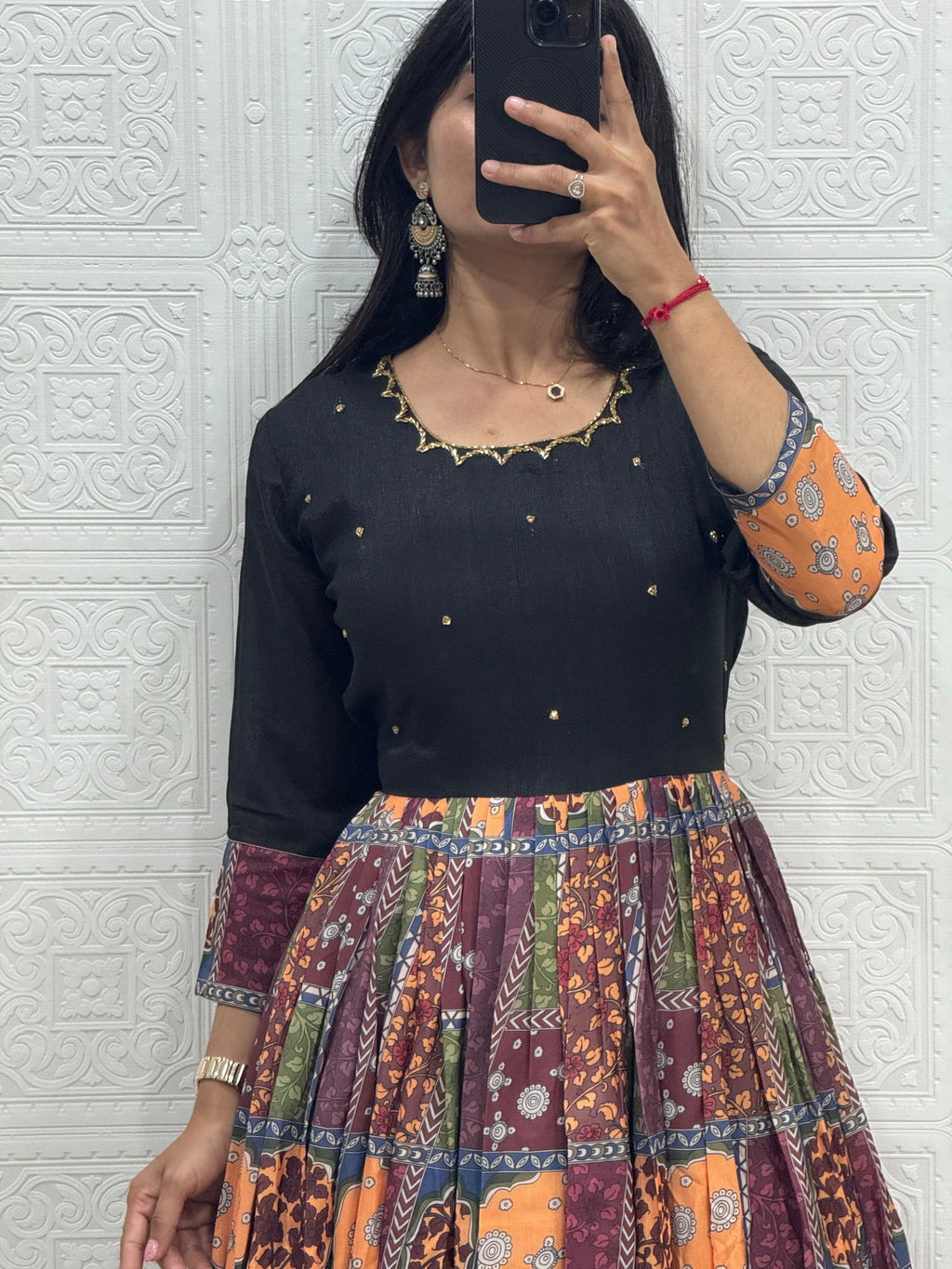 Vichitra Silk Gown 9