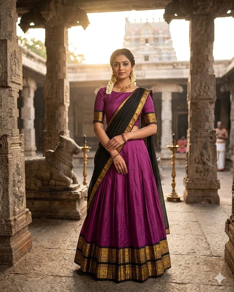 Kanci Cotton Silk Lehenga Set 4