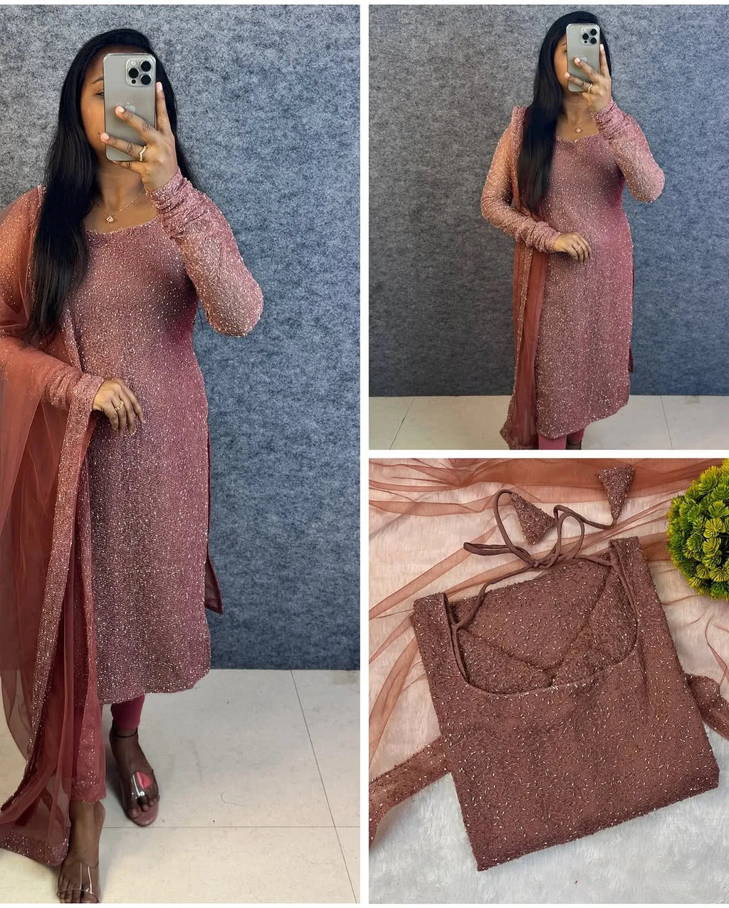 Premium PartyWear Kurti Set With Dupatta 5